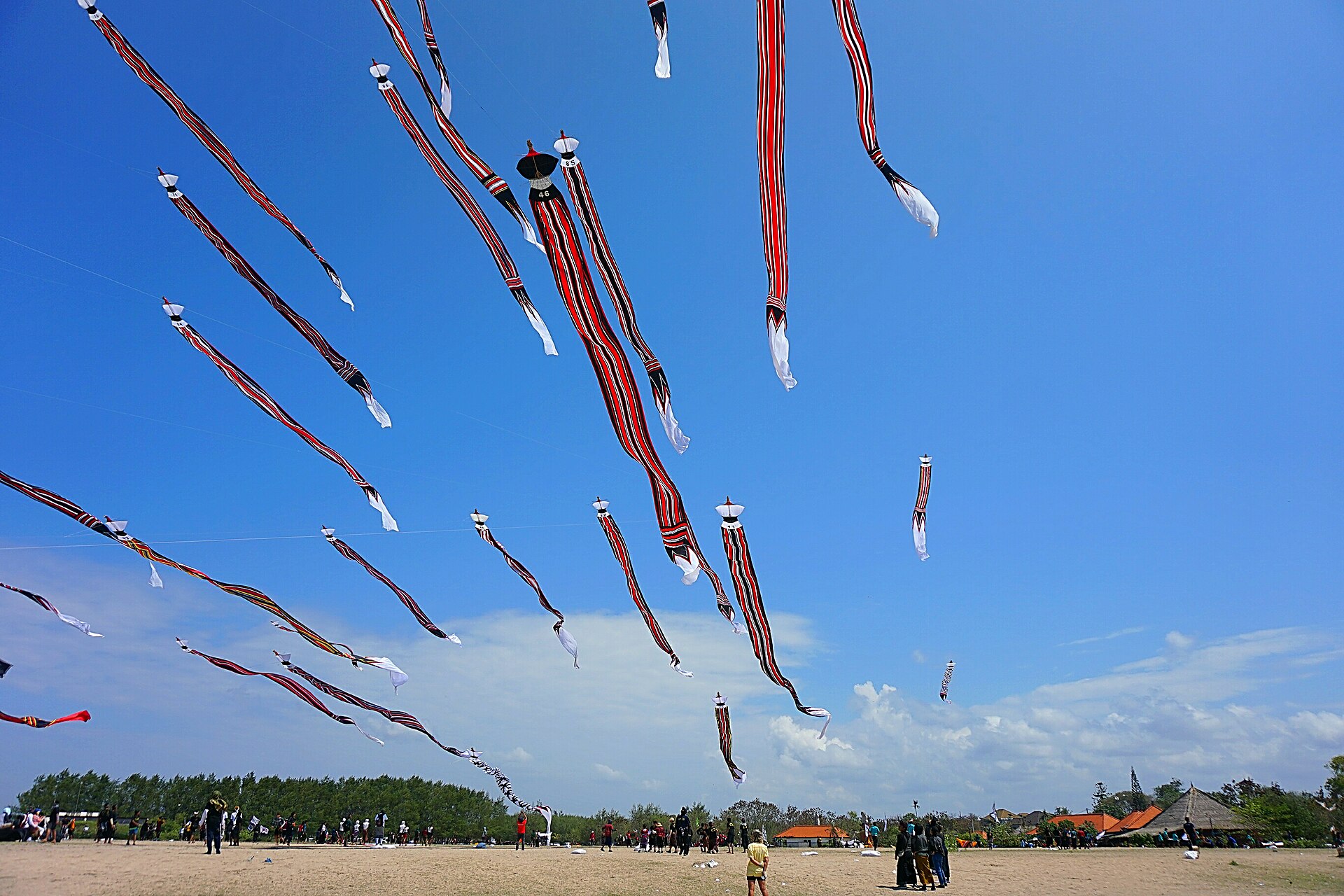 Drakfestival på Mertasaristranden i Sanur
